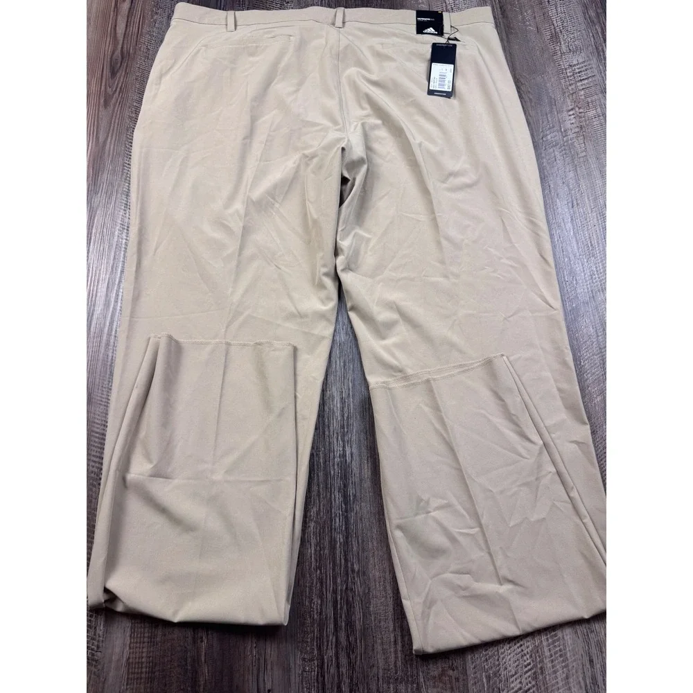 Adidas Mens Ultimate365 Golf Pants Beige Tan Raw Gold DP6270 Size 44 NEW